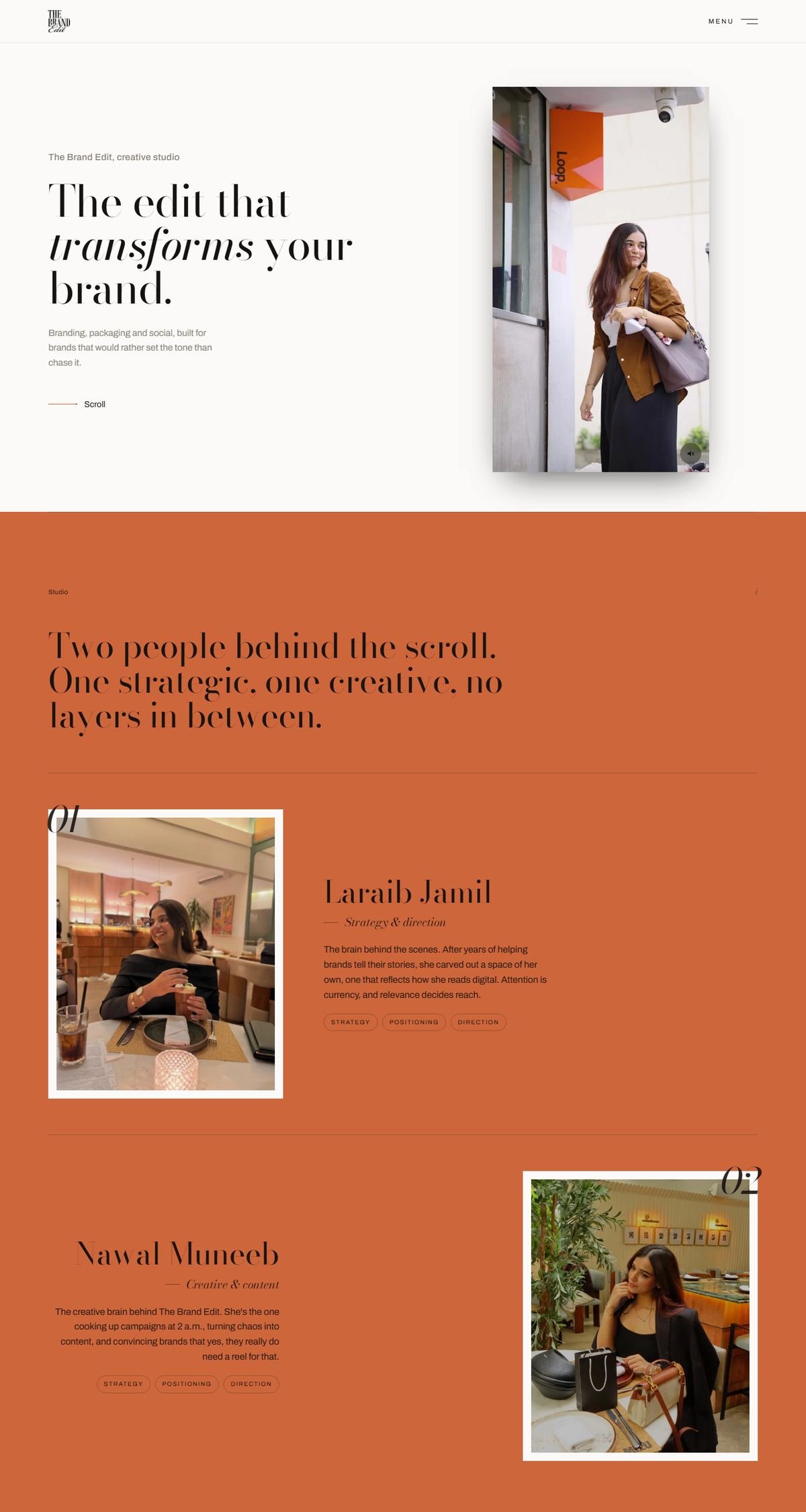 The Brand Edit website